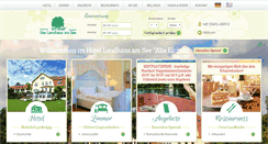 Desktop Screenshot of landhaus-alte-eichen.de