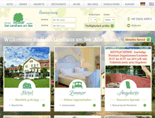 Tablet Screenshot of landhaus-alte-eichen.de